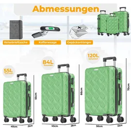 Kesser Koffer-Set 3-tlg. grün/abs