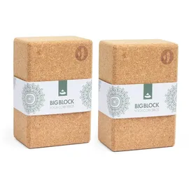 Bodhi Yoga BIG BLOCK Kork Klotz Set XXL braun No Size