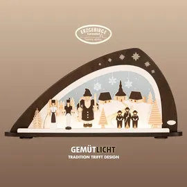 Weigla - Schwibbogen Erzgebirge I Motiv Erzgebirgische Weihnacht, Lichterbogen Holz