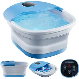 Steinborg faltbares Fußsprudelbad mit Fernbedienung Platzsparend Timer