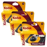 Kodak 3x Kodak Power Flash 27+12 ISO 800 Einwegkamera Einwegkamera
