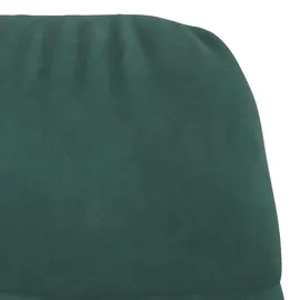 vidaXL Relaxsessel mit Hocker 69 x 95,5 x 69 cm Dunkelgrün Samt