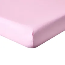 Homescapes Spannbettlaken Perkal 160 x 200 cm rosa