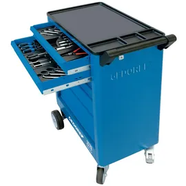 Gedore Werkzeugwagen Stahl 605 x 375 x 930 mm blau/schwarz 6 Schubladen