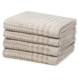 Möve Brooklyn Handtuch-Set (4-teilig) Nature/Cashmere Grau