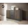 moeblo Kommode JOHN 155 x 86 x 45 cm Schwarz / Graphit