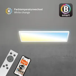 Briloner LED Deckenlampe Smart LED Panel, flach dimmbar, Fernbedienung
