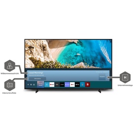 Samsung Gästefernseher 139,7 cm (55") 4K Ultra HD Schwarz 20 W