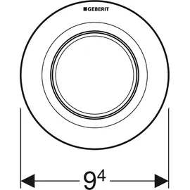 Geberit Typ 01 Drückerplatte weiß