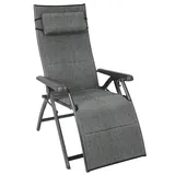 Westfield Outdoors Ergo Flanelle Lounger Relaxliege aus Aluminium mit Sunbrella Kissen