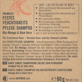 Sante Bio-Mango & Aloe Vera Festes Feuchtigkeitsshampoo 60 g