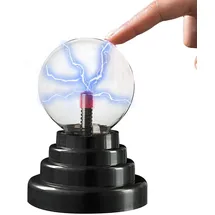 Pearl Mini-Plasmakugel mit USB- und Batteriebetrieb, 14 cm hoch