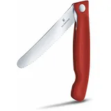 Victorinox Swiss Classic Gemüsemesser Wellenschliff faltbar rot