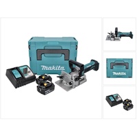 Makita Mauernutfräse DPJ 180 RGJ Akku Nutfräse 18 V 100 mm + 2x Akku 6,0 Ah + Ladegerät +