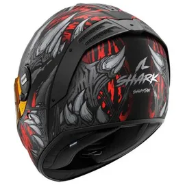 Shark Spartan RS Shaytan Integralhelm - Matt Schwarz/Rot/Dunkelgrau / XXL