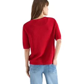Cecil Kurzarm Pullover mit Struktur Rot L