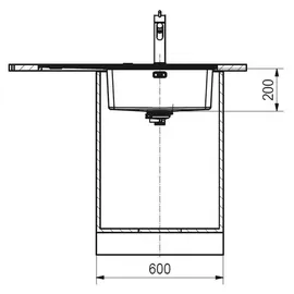 Franke Mythos MYX 211-86 A Flächenbündig Edelstahl Druckknopf 860 x 520 mm