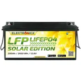 Lifepo4 200Ah 12V Batterie Solarspeicher Stromspeicher Wohnmobil Camping Lithium Batterie 12V 200 Ah für nachhaltige Energie – BMS Bluetooth Edition