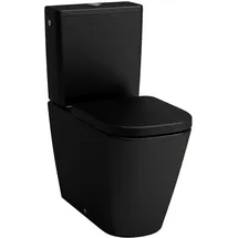 Laufen Meda Stand-WC-Kombination mit WC-Sitz Schwarz Matt