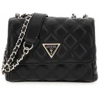 GUESS Umhängetasche Giully II Mini Compound Convertible Flap Bag Black