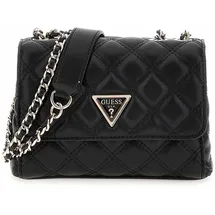 GUESS Umhängetasche Giully II Mini Compound Convertible Flap Bag Black