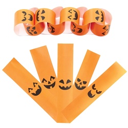 Papierketten "Kürbis" (pro Set 200) Halloween-Basteleien