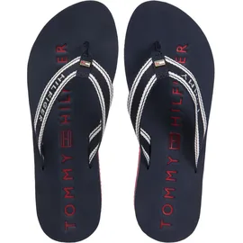 Tommy Hilfiger TH Webbing Summer Sandal Dunkelblau/Weiß/Rot 41