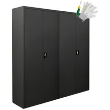 Proregal ELEPHANT Aktenschrank 180x80x40 cm Schwarz