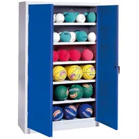 C+P Ballschrank mit Vollblech-Flügeltüren (Typ 3). HxBxT 195x93x50 cm
