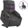 vidaXL Massagesessel mit Aufstehhilfe Stoff 147 x 80,5 x 0 cm Grau