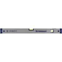 PROMAT Wasserwaage 120cm Alu.silber Spiegellibelle max.±0,5 mm/m