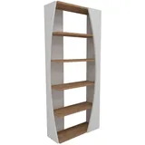 CaliCosy Bücherregal 150 x 63,6 x 23,8 cm Weiß
