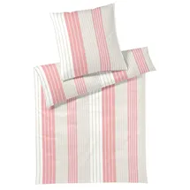 ELEGANTE Bettwäsche Range - 155x220 cm + 80x80 cm korallrot