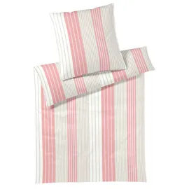 ELEGANTE Bettwäsche Range - 155x220 cm + 80x80 cm korallrot