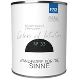 PNZ - Die Manufaktur Wandfarbe Colors of Intuition, reine Silikatfarbe, hochdeckend, große Farbtiefe schwarz