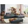 W.Schillig Polsterhocker Leder 141 x 42 x 70 cm Blau
