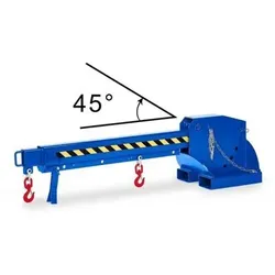 Kranarm, auszieh- und höhenverstellbar, Traglast 1000 - 5000 kg, blau