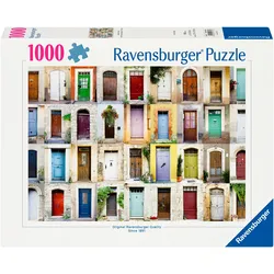 Puzzle RAVENSBURGER "Schöne Türen in der französischen Provinz", bunt, Puzzles, KinderB:50cm H:70cm, Pappe, Motiv, Made in Germany, B:50cm H:70cm