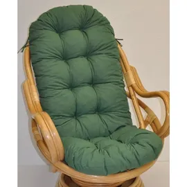 Rattani Sesselauflage Polster Dunkelgrün L 135 cm
