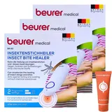 Insektenstichheiler Beurer BR 60 I Stichheiler I Hitzestift I Mückenstich I Anti-Mücken I Juckreiz und Schwellung I Behandlung Insektenbisse I ohne Chemie I Spar-Set plus Pharma Perle give-away (3x)