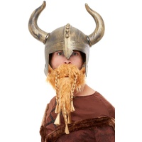Wikinger Helm Mit Bart Deluxe Nordic Warrior Erwachsene Kostüm Wikinger
