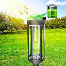 Forever Solarleuchte LED SUNARI FLS-97 CLASSIC, Post 3000K 500mAh li-ion - Schwarz