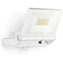 Steinel LED Strahler XLED PRO ONE Max S Weiß, 240° Bewegungsmelder, 6116 lm Flutlicht, Fluter mit Nachtlicht