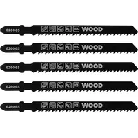 KWB 5x Stichsägeblätter für Holz, fein, 100mm (geeignet für