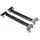 K&M 18806 Rollschlitten für Keyboardständer Schwarz