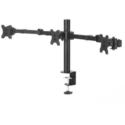 Hama 00118495 Monitorhalterung, 3 Monitore, höhenverstellbar, schwenk-/neigbar, 13“ - 27