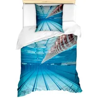 ABAKUHAUS Hobby Bettbezug Set für Einzelbetten, Schwimmbad Sport anzeigen,