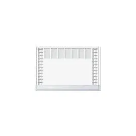 Sigel H6366 Papier-Schreibtischunterlage DIN A2, mit transparenter Schutzleiste, Kalender 2026 2027, 40 Blatt, Schreibunterlage, Schreibunterlage aus nachhaltigem Papier