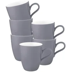 Seltmann Weiden Life Fashion Henkelbecher 400 ml 6er Set Elegant Grey