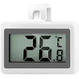 AiQInu Kühlschrankthermometer Digital mit Magnet und Haken, Großer Messbereich -50°C bis +70°C, Mini Thermometer Kühlschrank für Küche, Gefrierschrank, Lager